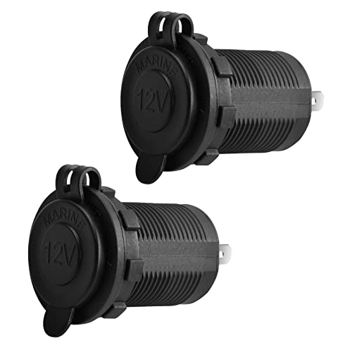 Disnace 2 Pièces Chargeur de Voiture, Chargeur Allume Cigare USB, USB A QC3.0 Chargeur Allume Cigare, 180W Charge Rapide Chargeur Voiture, Alliage d'Aluminium Chargeur Allume Cigare Cover