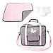 Bayer Design Accesorios para muñecas, Bolsa, Cambiador portátil, pañal muñeco, Gris, Rosado, Mariposa