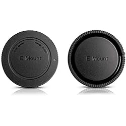 Objetivos Para Sony Alpha 7 Ares Foto® Conjunto: Tapa para la Parte Trasera de la Lente + Tapa para Cuerpo de cámara. para Sony E-Mount. para Sony Alpha a7R II 7R II a7R 7R 7R a7S 7S a7 II 7 7 a6000 a5100 a5000 α3000 NEX
