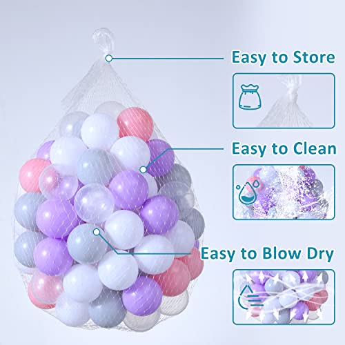 image for Thenese Ball Pit Balls for Kids, Thicken Soft Plastic Crush Proof Ball