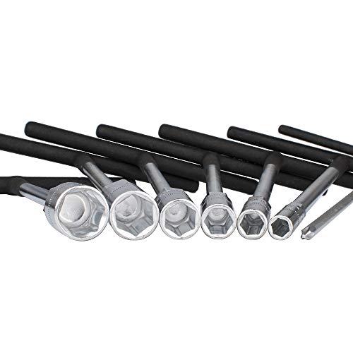 P1 Tools T Handle Metric Socket Wrench Set Spanner Tool Rubber Coated Hex Hexagon Motorcycle Car Repair 7Pc #TOP2