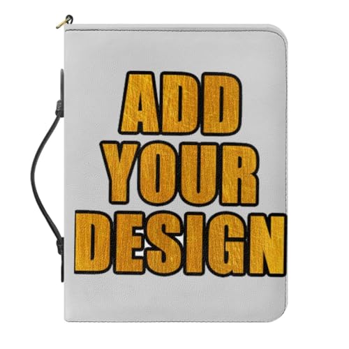 Custom Bible Carrying Cases Holder Tote Bags with Pockets Handles Zipper 10.6