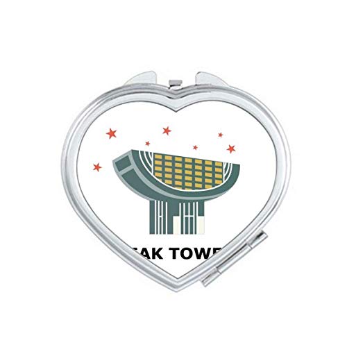 Hong Kong Space Museum Art Deco Gift Fashion Mirror Travel Magnification Portable Handheld Pocket Makeup image 2