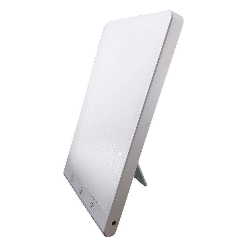 Lampe de luminothérapie avec minuterie, 10000 Lux luminosité LED Portable thérapie boîte avec 3 Niveaux de luminosité réglables, Touch Control, pour Office Accueil