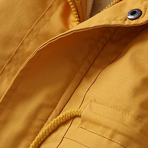 sfdgfhyf Kids Winter Coat Fleece Sherp𝐚 Lined Hooded Jacket Boys Girls Windproof Jacket Zipper Thicken Falls4