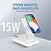 Brookstone 3 in 1 Wireless Charging Station Compatible with MagSafe Charger, 2 Port 18W Wall Charger, Rapid Cable, Wireless Charger for iPhone 15,14,13,12 Pro Max, iWatch Series, Airpods 3, 2, Pro
