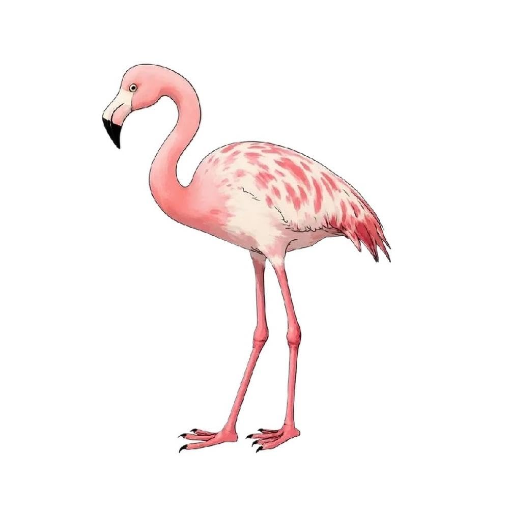 Pink Flamingo Vinyl Sticker Waterproof Self Adhesive Decal for Car Windows Laptops Helmets Skateboards