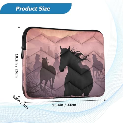 Funda para laptop de 13-14 pulgadas Running Horses miniatura 3