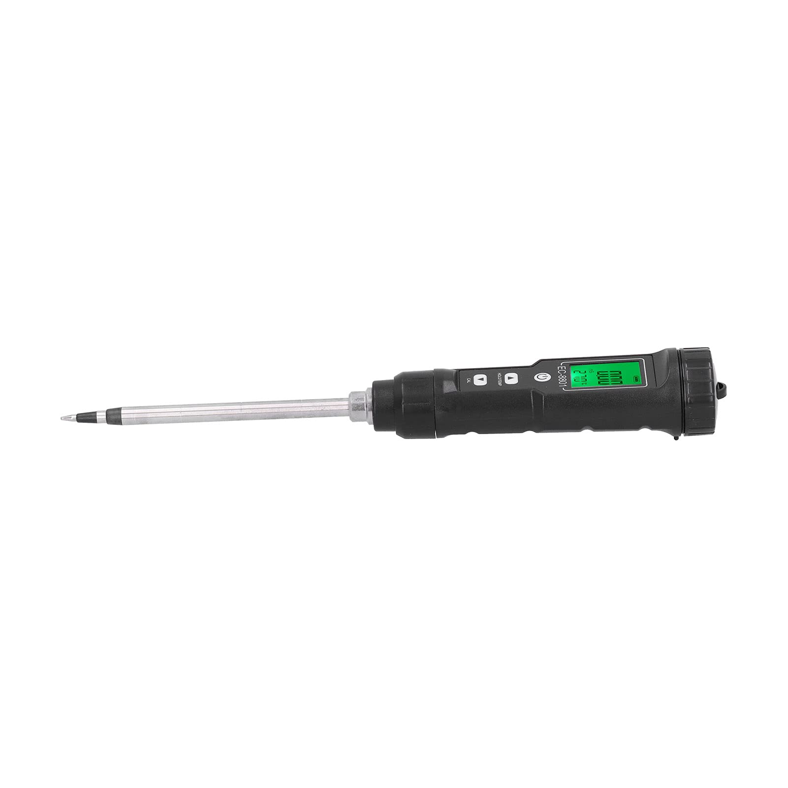 HEEPDD Detector de Suelo 0 a 176F para Plantación de Invernadero y Uso en Laboratorio Termómetro de Suelo Medidor EC Impermeable ABS Nan Jardinería
