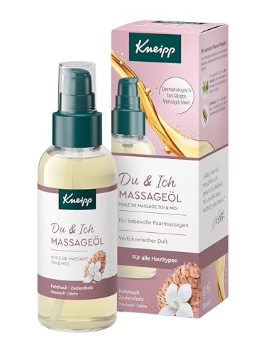 Kneipp Massageöl Du & Ich - Zedernholz & Patchouli - Für liebevolle Paarmassagen - Für alle Hauttypen -100ml