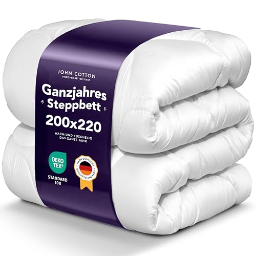 John Cotton Bettdecke 200x220 - Elegant & Atmungsaktive Decke für...