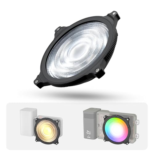 ZHIYUN Mini Lens Reflector (ZY Mount) Adjustable Light Modifier 5X Brightness Boost Suitable for X100RGB X100 CX100 X60 CX50 Continuous Output Lighting for Photography Video Lighting Tool only 99g