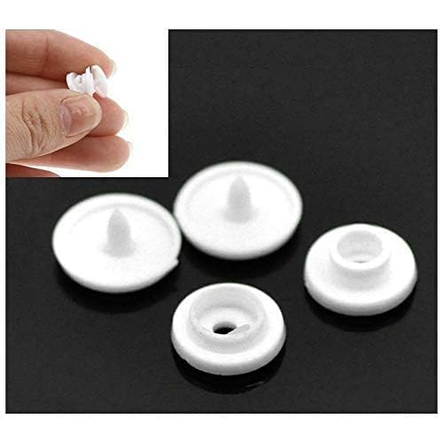 Durable White Plastic Snap Buttons for Secure and Effortless Fastening Solutions (16L/10mm) (100 Pcs)-image-13