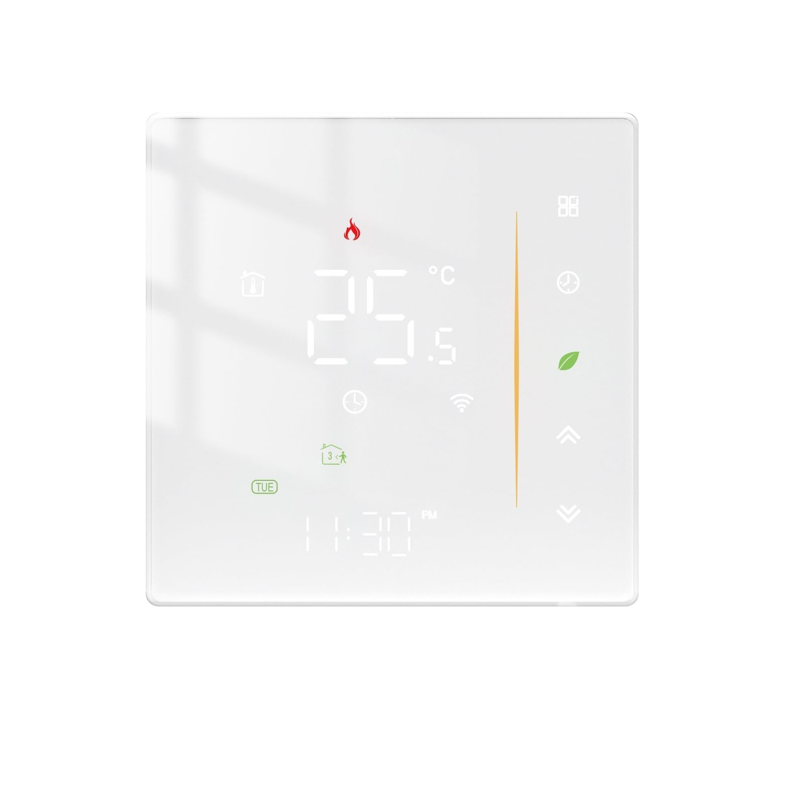 Termostato WiFi Wireless Regolatore della temperatura ambiente dell'acqua/riscaldamento a pavimento elettrico Caldaia a gas Umidità Tuya Lavoro