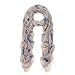 Premium Stallion Horses Animal Print Scarf, Frayed End Beige w/ Stars