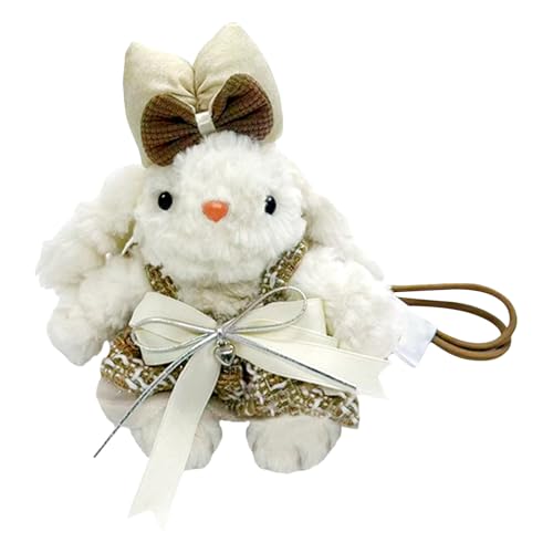 Bunny Keychain ? Cute Plush Animal Keyring, Detachable Accessories | 8.2 Inch Soft Toy Design, Car Backpack Purse Wallet Schoolb