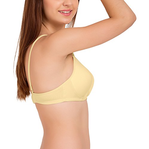Image of Tweens - Medium Padded Cotton Rich Bra - Full Coverage, Seamless, Multiway Straps, Wirefree Everyday T-Shirt Bra