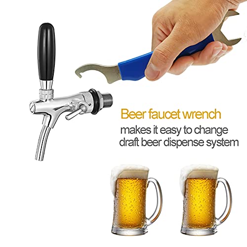 image for DOMUEN Beer Faucet Wrench Heavy Duty Beer Tap Faucet Wrench for Draft 