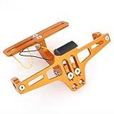 Material: Aluminium LIWIN-Motorradzubehör Hintere Kennzeichenhalter Registrierung Kennzeichenhalter for Honda CBR500R CBR650F CB500FCBR500R CB1000R CBR1000RR CBR250RR VTR1000F (Color : Orange)