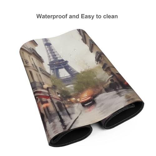 Large Desk Mat tapete para escritorio negro 89.9x39.9 cm miniatura 5