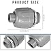 Maitys 1/2 Inch Liquid Tight Connector PVC Electrical Conduit Fittings Straight 180 Degree Flexible Conduit Connector for Home Kitchen Bathroom Tube Tool Supplies (50 Pcs)