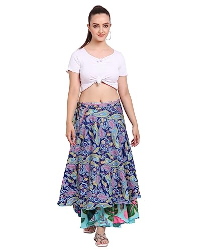 Wevez® Women's Plus Size Sari Magic Skirt, One Size, Assorted4
