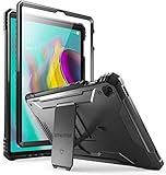Galaxy Tab S5E Case, Poetic Full-Body Heavy Duty Dual-Layer Shockproof Protective Cover with Kickstand, Built-in-Screen Protector, Revolution Series, for Samsung Galaxy Tab S5E (SM-T720/T725), Black
