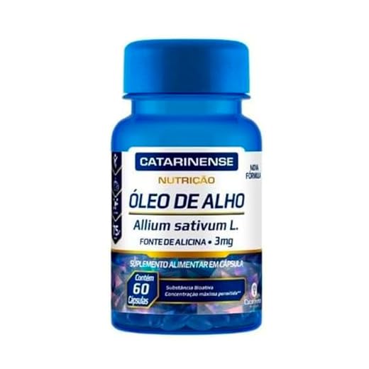 Oleo de Alho Desodorizado - Sem Odor 60 Capsulas Catarinense
