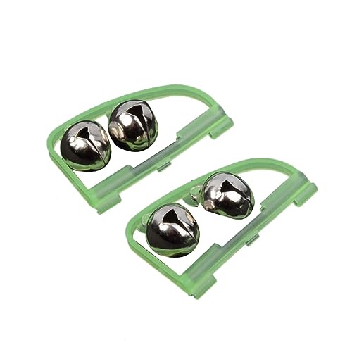 Hemoton Fishing Rattle Catfishing Bells 50pcs Arch Clamp Bells Noctilcent Fishing Rod