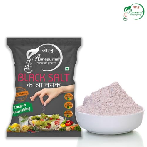 Image of Annapurna Black Salt (Kala Namak) 100g | Natural Mineral-Rich Kala Namak | Tangy Flavor | Ideal for Raita, Chaat & Salads | No Added Colors | Pack of 1