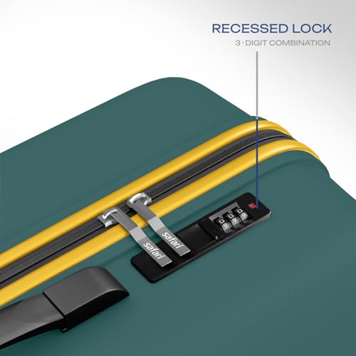 Image of Safari Pentagon Neo 8 Wheels 66Cm Medium Checkin Trolley Bag Hard Case Polypropylene, 360 Degree Wheeling Luggage, Travel Bag, Suitcase for Travel, Trolley Bags for Travel, Sage Green