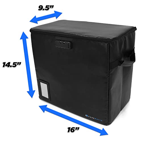 CASEMATIX Classic Black Graded Comic Book Storage Bin, 3 Pack, Fits Up To 30 Slabs, Fire Resistant, Lockable, Collapsible by CASEMATIX - Image 8