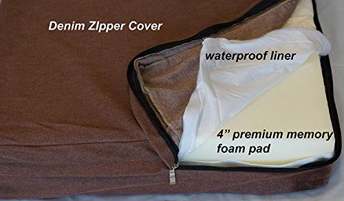 Petbed4Less Diy Durable Dog Bed Dog Pillow Pet Bed Removable Waterproof Liner Small, Medium To Super Large - Regular Waterproof Dog Bed Liner Only #TOP5