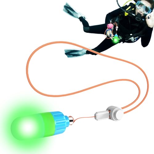 Luces de buceo bajo el agua - Lámpara de buceo impermeable con 2 modos y SOS | Lugar de seguridad luminosa para natación nocturna, piscina, lago, snorkel y deportes de agua al aire libre