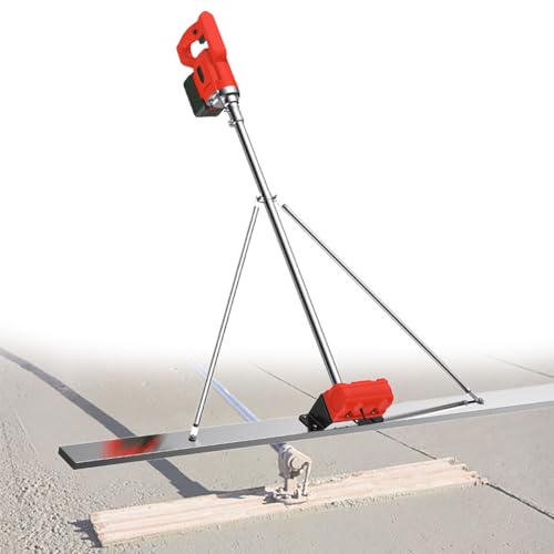 Beachtiful Massetto in Calcestruzzo Elettrico, Massetto in Cemento Senza Fili Strumento per Finitura Liscia di Superfici in Calcestruzzo Strumento con Tavola da 59,44*3,15, 2 Batterie