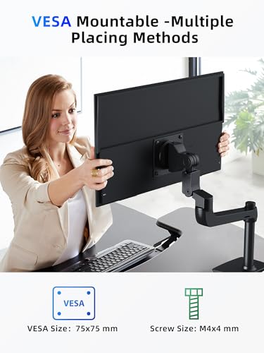 Image of MAGICRAVEN Large Portable Monitor, USB-C & HDMI Laptop Screen Extender,Second Display for Console with Built-in Speakers, Works with PS5, Xbox, Switch, Ideal for Travel, Home & Office - 23.8 inch