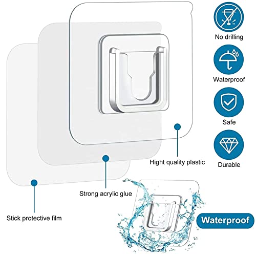 Image of Self Adhesive Soap Holder for Bathroom Wall | Plastic Soap Stand No Drill | Bathroom Accessories Soap Dish with Drain | Multipurpose Soap Tray Holder (02 Oval Shape White Color)