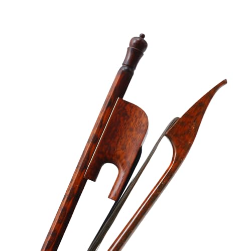 Yinfente - Arco para violín 4/4 tamaño completo, madera de serpiente estilo barroco, tornillo largo,...