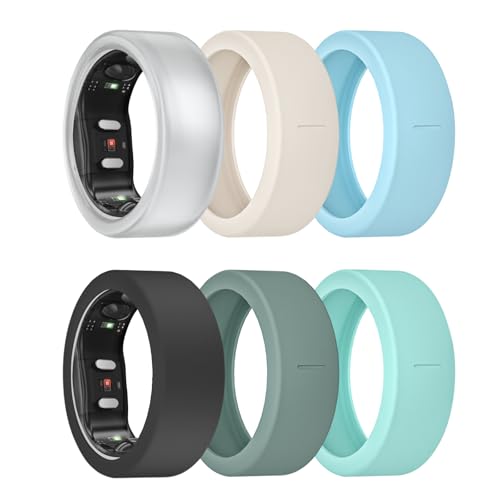 MAKCPOIMER �����O�J�o�[ 3/6�p�b�N RingConn Gen 2 Air�p �L�k���V���R�������O�v���e�N�^�[ RingConn Gen 2/1 ���[�N�A�E�g�A�N�Z�T���[ �����Y ���f�B�[�X (6P-�S6�F-4, L(12/13/14))