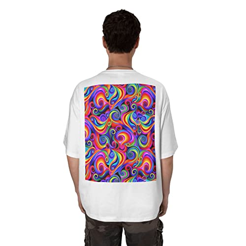 T-shirt papillon arc-en-ciel homme pour un look d'été décontracté