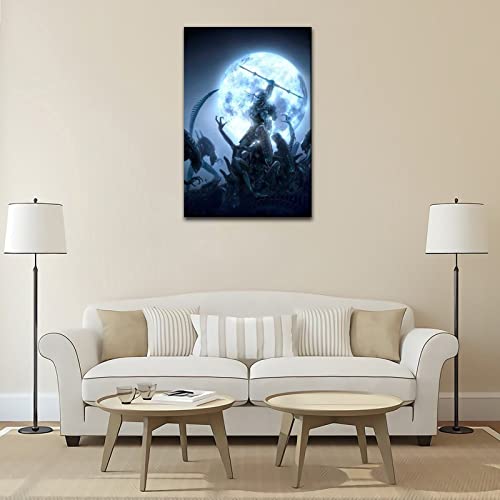 Llk Cute Room Decor Aesthetic Aliens Vs Predator Hot Movie Wall Art Picture Painting Poster Canvas Print Posters Artworks Bedroom Living Room Decor 16X24Inch(40X60Cm) #TOP3