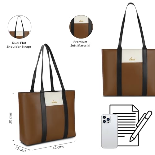 Image of Lavie Women's Colourblock Regan Tote Bag | Tote Bag for Work | Ladies Purse | Stylish Shoulder Bag | Gift for Women
