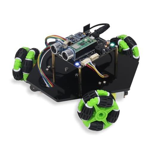 Freenove Omni Wheel Car Kit for Raspberry Pi Pico 2 W (Included), Dual Arm Cortex-M33 and Dual Hazard3 RISC-V Microcontroller, 3-wheel and 4-wheel Forms, Accelerometer Module, Compass Module