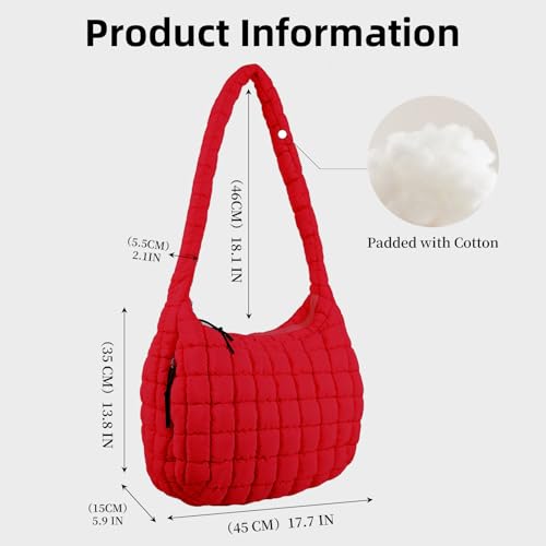 Bolso Tote acolchado grande para mujer miniatura 4
