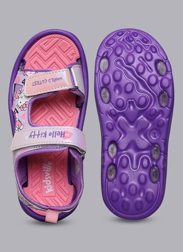 Image of Kidsville Official Hello Kitty Printed Sandals for Girls, Lightweight sole, Waterproof, Comfortable Indoor and Outdoor Footwear for Kids