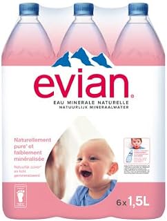 Evian Płaska woda mineralna 6 x 1,5L