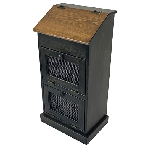 Peaceful-Classics-Wooden-Bread-and-Vegetable-Storage-Bin-Mocha Peaceful Classics Wooden Bread and Vegetable Storage Bin, Mocha - Image 1