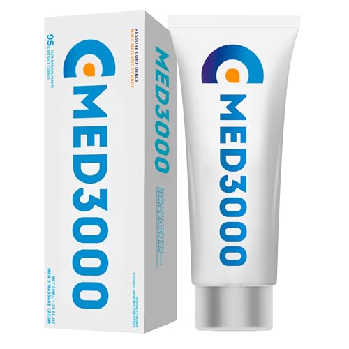 Med3000 Gel for Men – Clinically Proven Erectile Support | Testosterone Booster for Men, Libido Enhancer & Blood Pressure Support