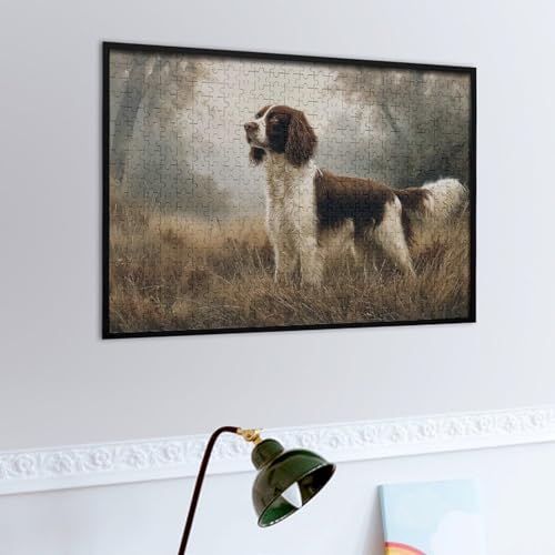 Rompecabezas de 500 piezas de perro Springer Spaniel para decorar tu salón 5