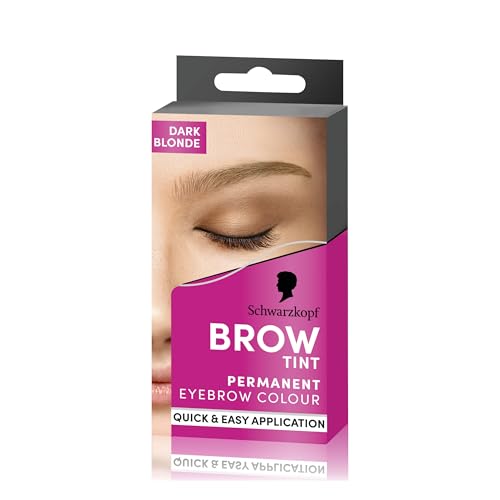 Schwarzkopf Brow Tint Dark Blonde (10ml), Permanent Eyebrow Tint, Long-Lasting Intensity, Water- and Smudge-Proof, Easy Application Brow Tint for Up to 10 Applications, Vegan Formula